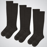 3 black compression socks pack