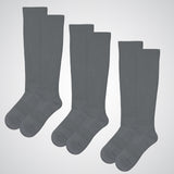 3-pack gray compression socks