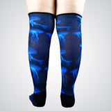 Knee-high jellyfishes compression socks