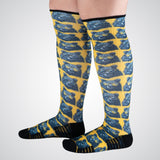 Bears print compression socks