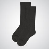 Black crew non-binding socks