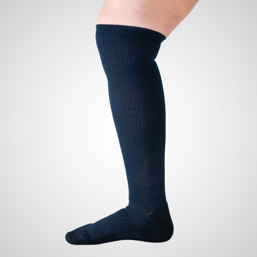 blue compression sock