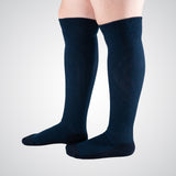 Blue knee-high socks
