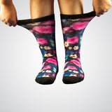 Butterflies stretchy crew socks