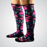 Butterfly print compression socks