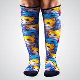 Cat knee-high compression socks