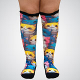 Cat stretchy socks