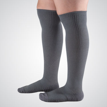 Compression socks in gray