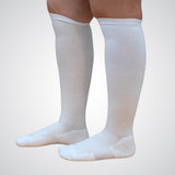 Compression socks in white