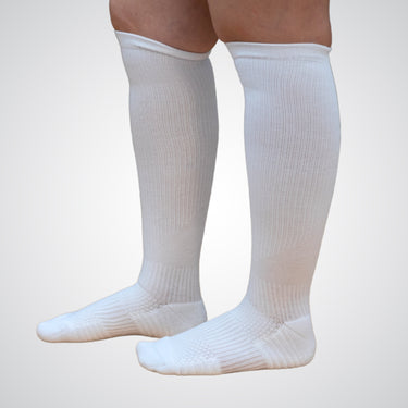 Compression socks in white