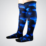 Compression socks jellyfishes pattern