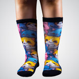 Crew cats stretchy socks