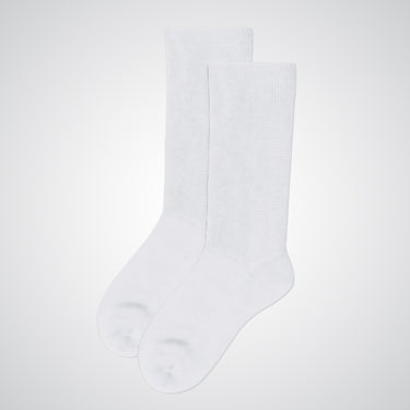 Crew white non-binding socks
