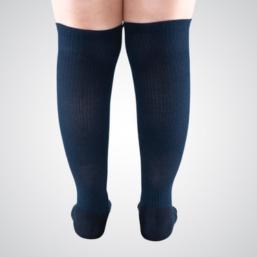 Dark blue compression socks