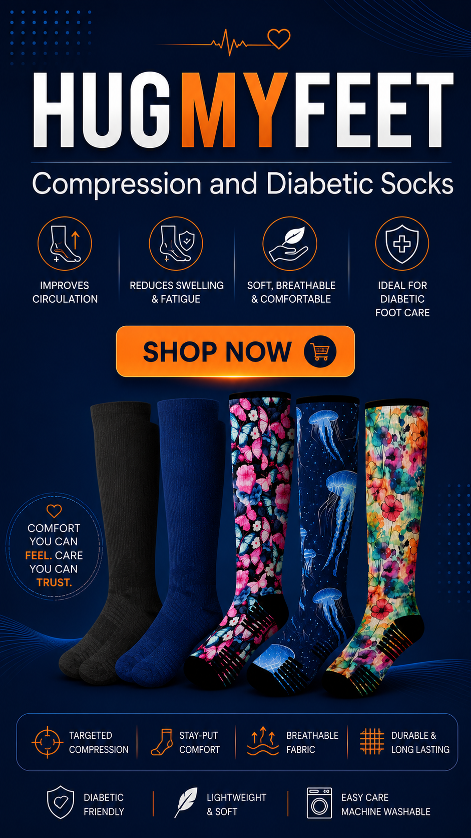 diabetic compression socks