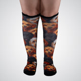 Dog knee-high stretch socks