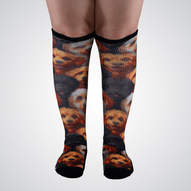 Dog knee-high stretch socks