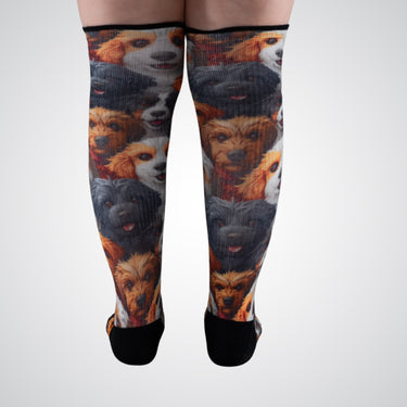 Dog pattern compression socks