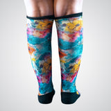 Floral non-binding socks
