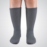 Gray comfy non-binding socks