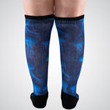Jellyfishes knee-high non-restrictive socks