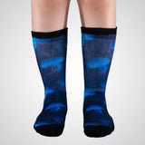 Jellyfishes non-restrictive crew socks