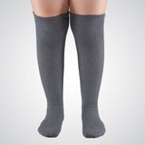Knee-high comfy gray socks
