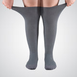Soft and stretchy gray socks