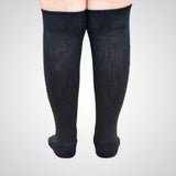 Soft knee black socks