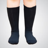 Solid black non-binding socks