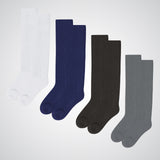 Solid color socks 4-pack