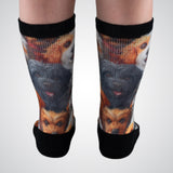 Stretch socks dog pattern
