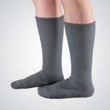 Ultra-soft gray crew socks