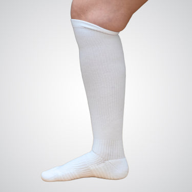 White compression sock