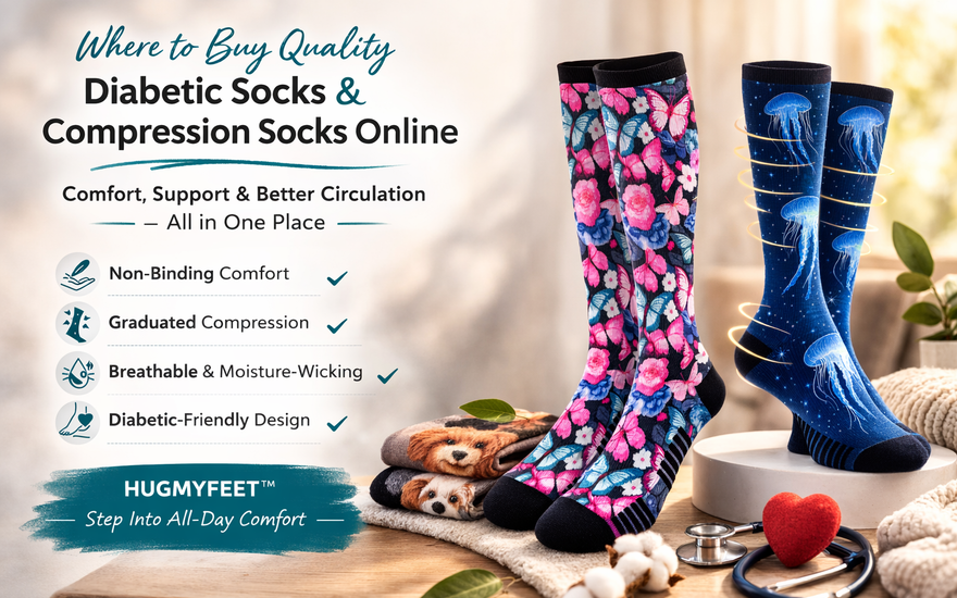 Where to Buy Quality Diabetic Socks & Compression Socks Online | HUGMYFEET™