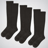 3 black compression socks pack