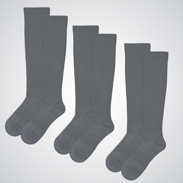 3-pack gray compression socks