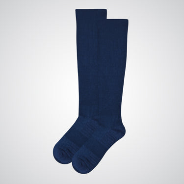 Blue compression socks