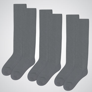 Socks for elderly 3-pack gray